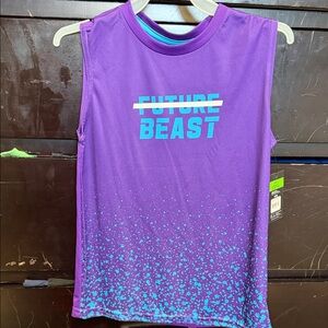 Kids Purple Sleeveless Shirt - Future Beast